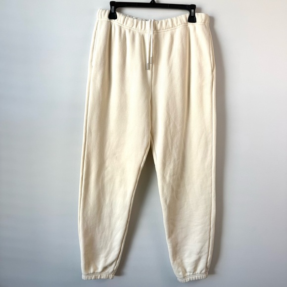Rag & Bone French Terry Jogger Sweatpants Cream Ivory S - Picture 3 of 9